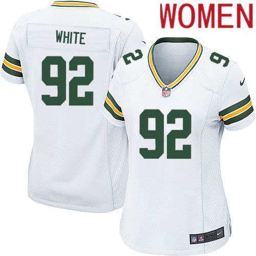 Women Green Bay Packers 92 Reggie White White Nike Game NFL Jersey